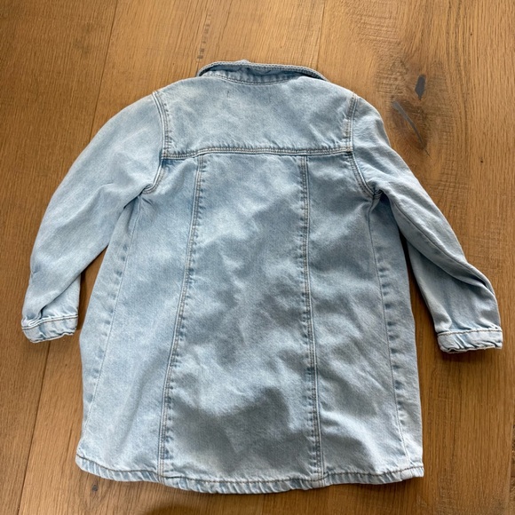 Zara Kids Girls Blue Denim Dress - Picture 4 of 5
